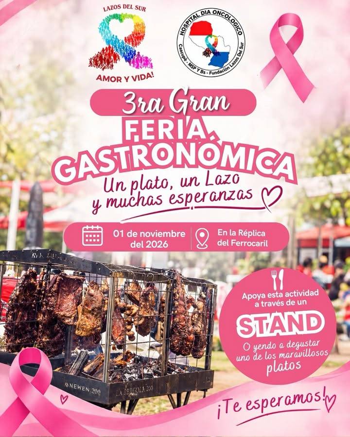 Afiche de 3.ª Gran Feria Gastronómica de Lazos del Sur