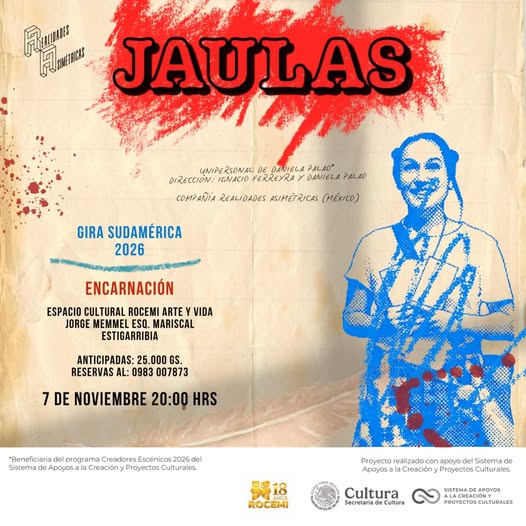 Afiche de Jaulas en el Espacio Cultural Rocemí