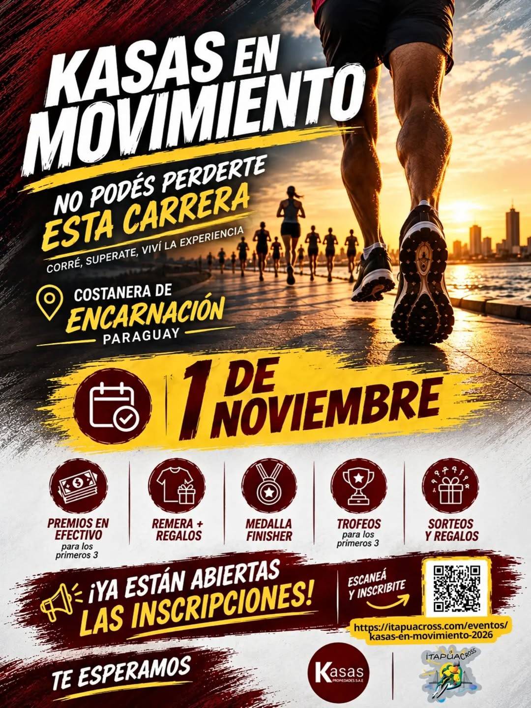 Afiche de Kasas en Movimiento: carrera en la Costanera