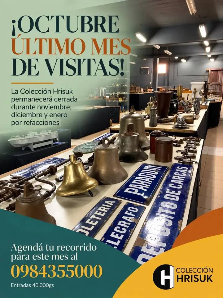 Afiche de Último mes para visitar la Colección Hrisuk